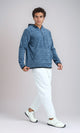 O201211 - Winter Long Sleeves Hoodie - Heather Blue
