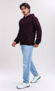 O201214 - Winter Long Sleeves Hoodie - Heather Dark Burgundy