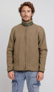 O201216-O201216 - Zip-Up Fleece Jacket - Olive