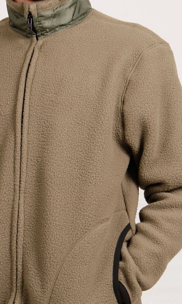 O201216-O201216 - Zip-Up Fleece Jacket - Olive