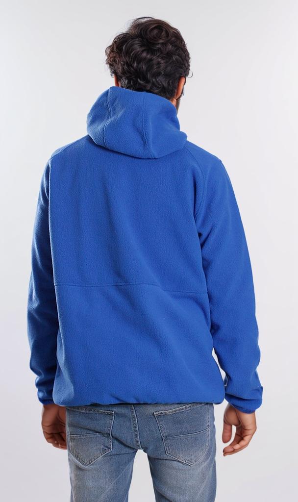 o201220-HOODED FLEECE JACKET - BLUE