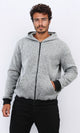 o201226 - Long Sleeves Winter Zipped Sweatshirt - Grey