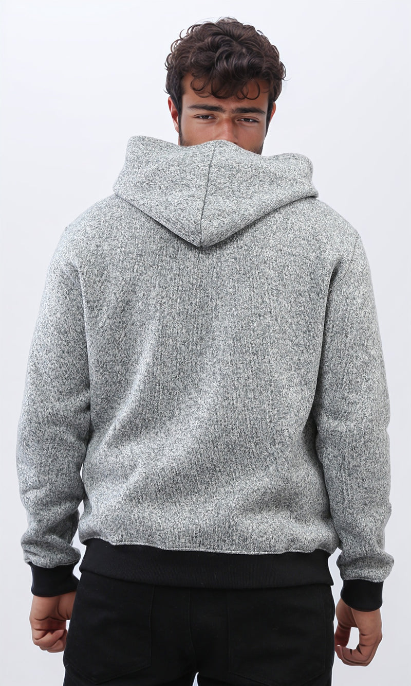 o201226 - Long Sleeves Winter Zipped Sweatshirt - Grey