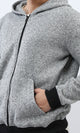 o201226 - Long Sleeves Winter Zipped Sweatshirt - Grey