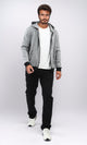 o201226 - Long Sleeves Winter Zipped Sweatshirt - Grey