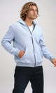 O201227 Winter Full Sleeves Sky Blue Zipped Sweatshirt