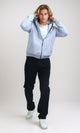 O201227 Winter Full Sleeves Sky Blue Zipped Sweatshirt