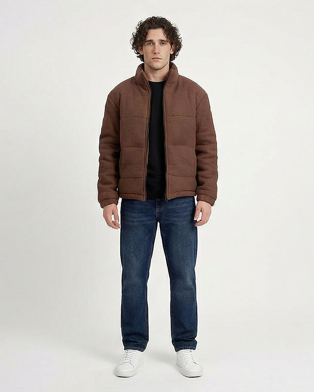 Ravin Khaki Fleece Full-Zip Puffer Jacket - O201230