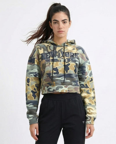 Ravin Women’s Cropped Camouflage Graphic Hoodie – DUMBO Edition - O201266