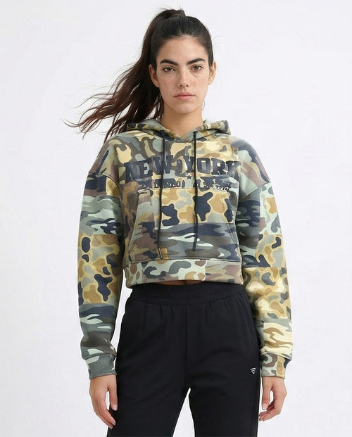 Ravin Women’s Cropped Camouflage Graphic Hoodie – DUMBO Edition - O201266
