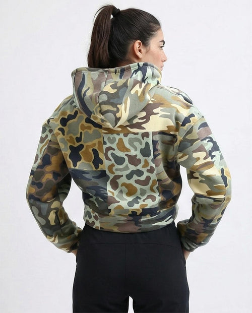 Ravin Women’s Cropped Camouflage Graphic Hoodie – DUMBO Edition - O201266