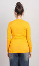 O201314-O201314 - V-Neck Knit Cardigan - Yellow