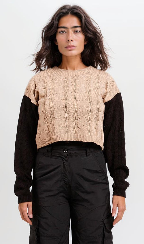 o201329-LEATHER JACKET WITH STAND COLLAR - BLACK