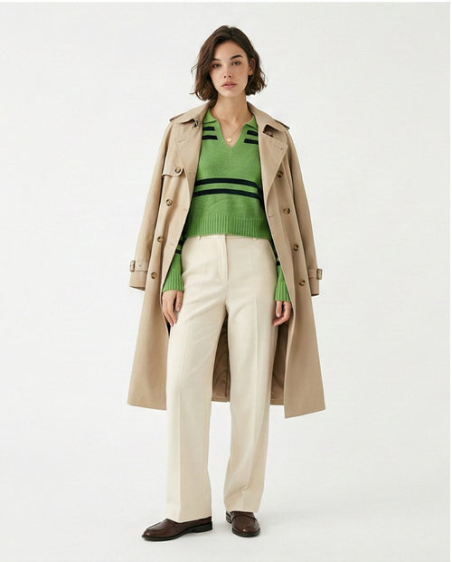 O201334 - Acrylic Beach Graphic T-Shirt – Navy Blue