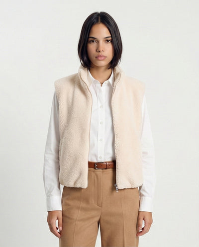 o201377-SHERPA VEST - CREAM
