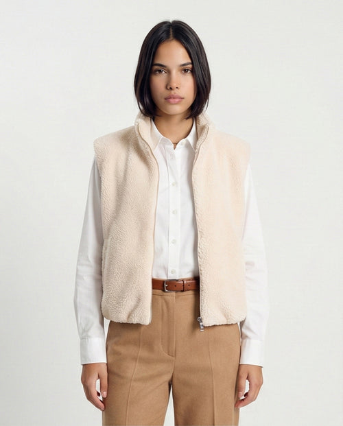o201377-SHERPA VEST - CREAM