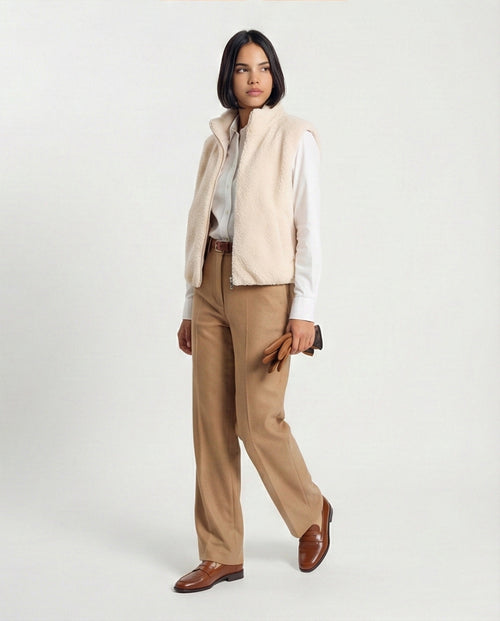 o201377-SHERPA VEST - CREAM