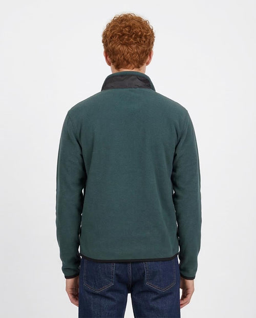 avin Men's Forest Green Fleece Half-Zip Pullover – Technical Utility Pocket- O201928