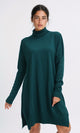 O201950 - Glittery Long Sleeves Pullover - Dark Green
