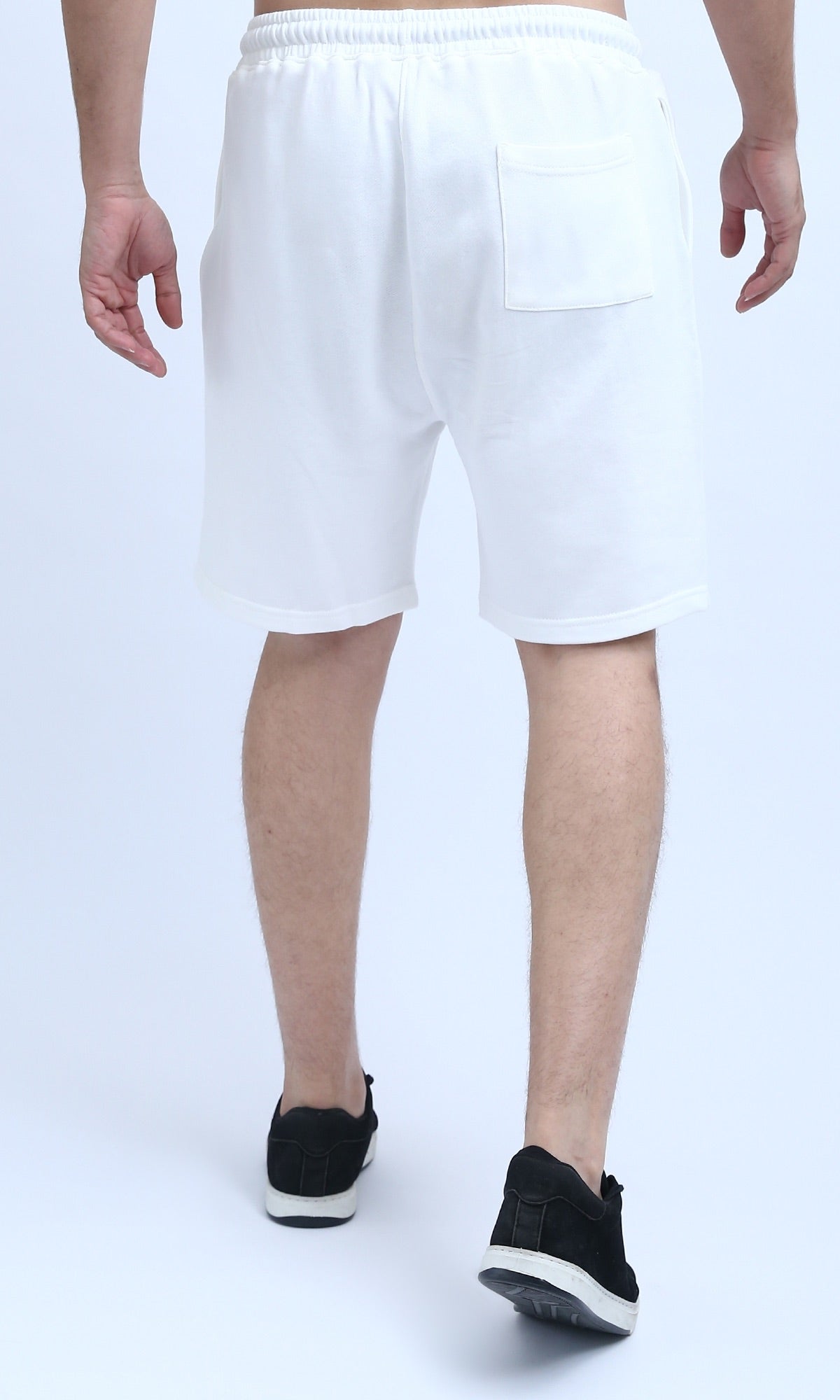 o202114 Slip On Cotton Summer Shorts - Shiny White