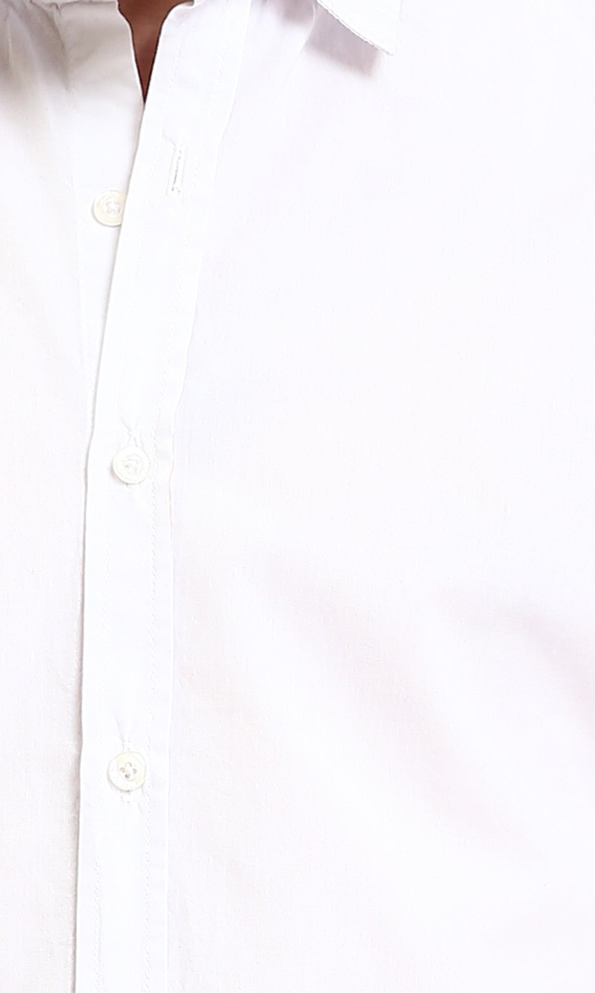 Essential Crisp White Button-Down Long Sleeve Shirt - O202129