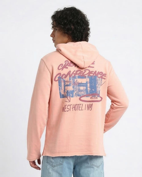 RAVIN | Oversized Graphic Hoodie with Raw-Edge Detail - Simon - O202185