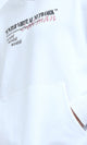 O202204 - Front & Back Print Hooded Neck Hoodie - White