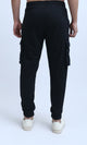 O202209 - Slip On Jogger Pants with Side Pockets - Black