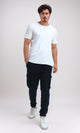 O202209 - Slip On Jogger Pants with Side Pockets - Black