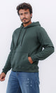 O202245 Solid Long Sleeves Hoodie - Dark Mentgreen