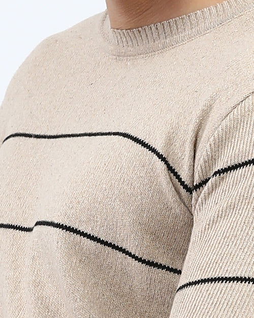 Ravin Men's Modern Striped Knit Crewneck Sweater - O202262