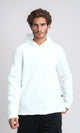 O202347 - Regular Fit Solid Winter Hoodie - White