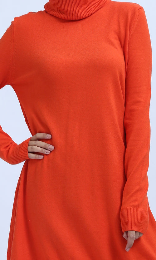 O202781 - Slip On Regular Fit Pullover - Dark Orange