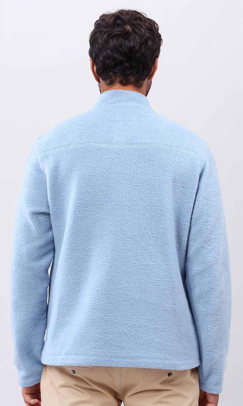 o202895 - Winter Long Sleeves Hoodie Neck - Sky Blue
