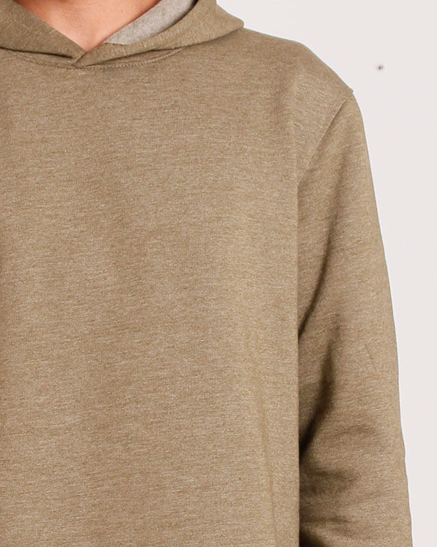 Earth Tone Textured Minimalist Hoodie - O202944