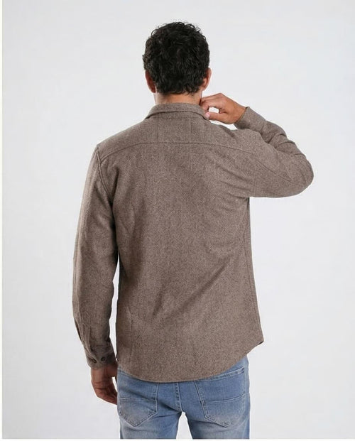 Ravin | Cotton-Rich Utility Overshirt – Earth Brown - o203049