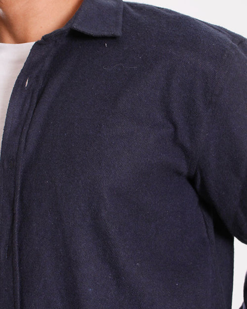 Ravin Navy Heritage Brushed Shirt - Navy - O203067