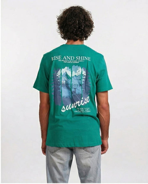 Ravin "Sunrise" Graphic T-Shirt - Forest Green - O203069