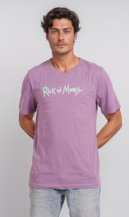 O203074 - Cartoon Graphic T-Shirt – Purple