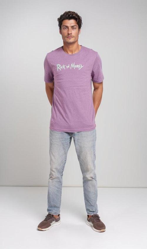 O203074 - Cartoon Graphic T-Shirt – Purple