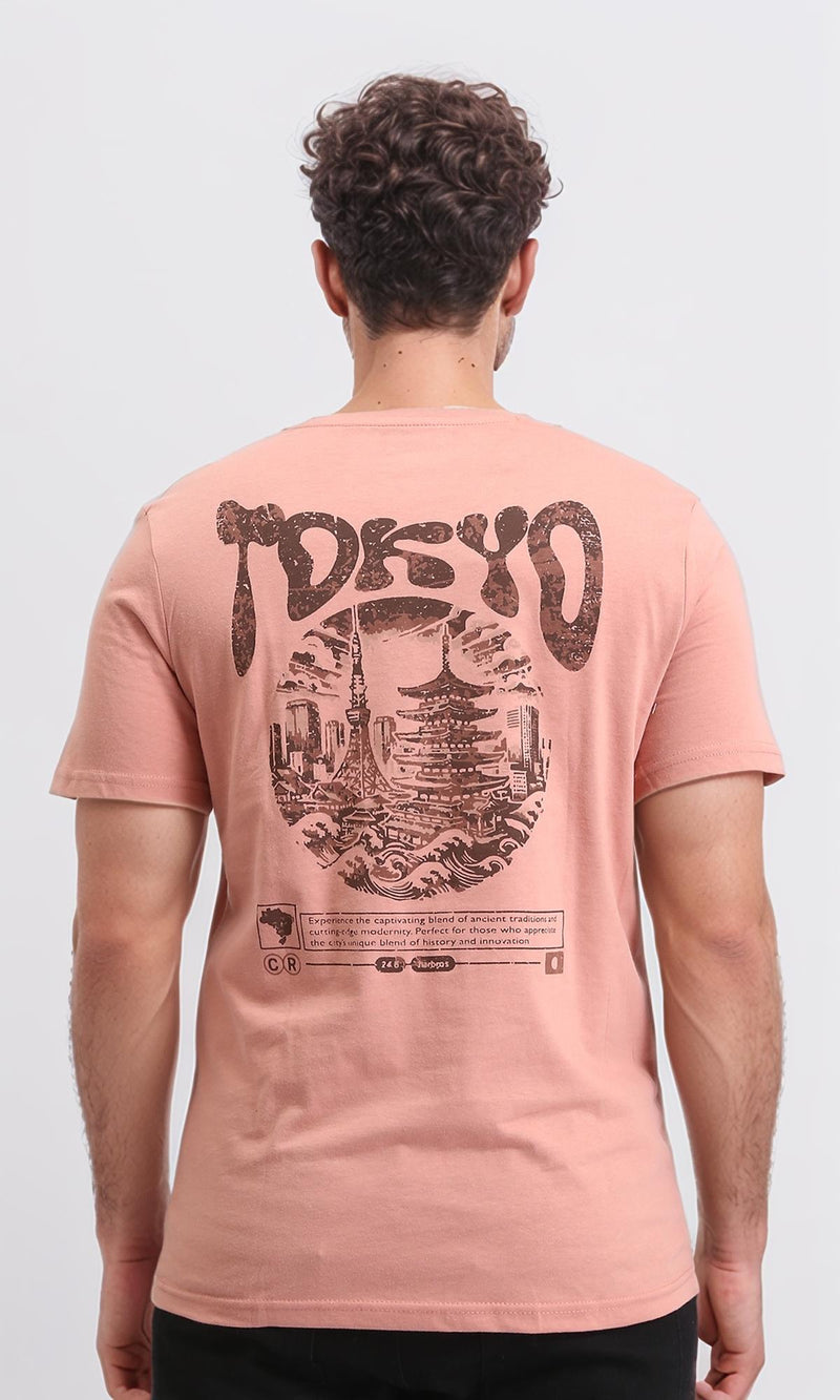 O203077 - Crew Neck Printed Cotton Tee - Dark Simon