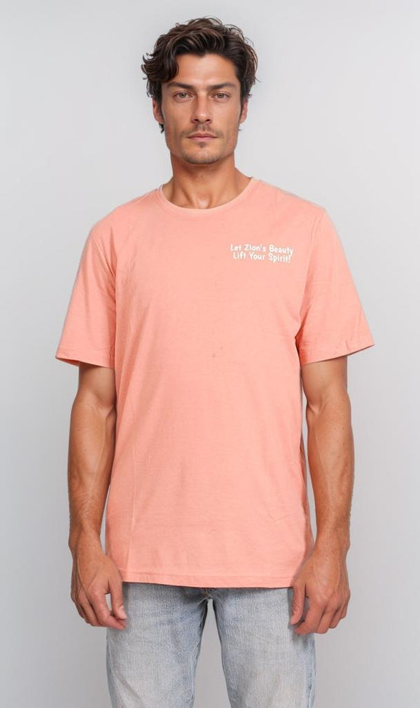 O203080 - Red Rock Canyon Graphic T-Shirt – Peach