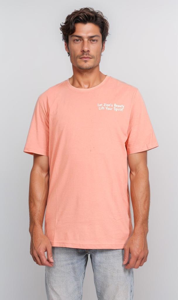 O203080 - Red Rock Canyon Graphic T-Shirt – Peach