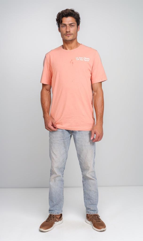 O203080 - Red Rock Canyon Graphic T-Shirt – Peach