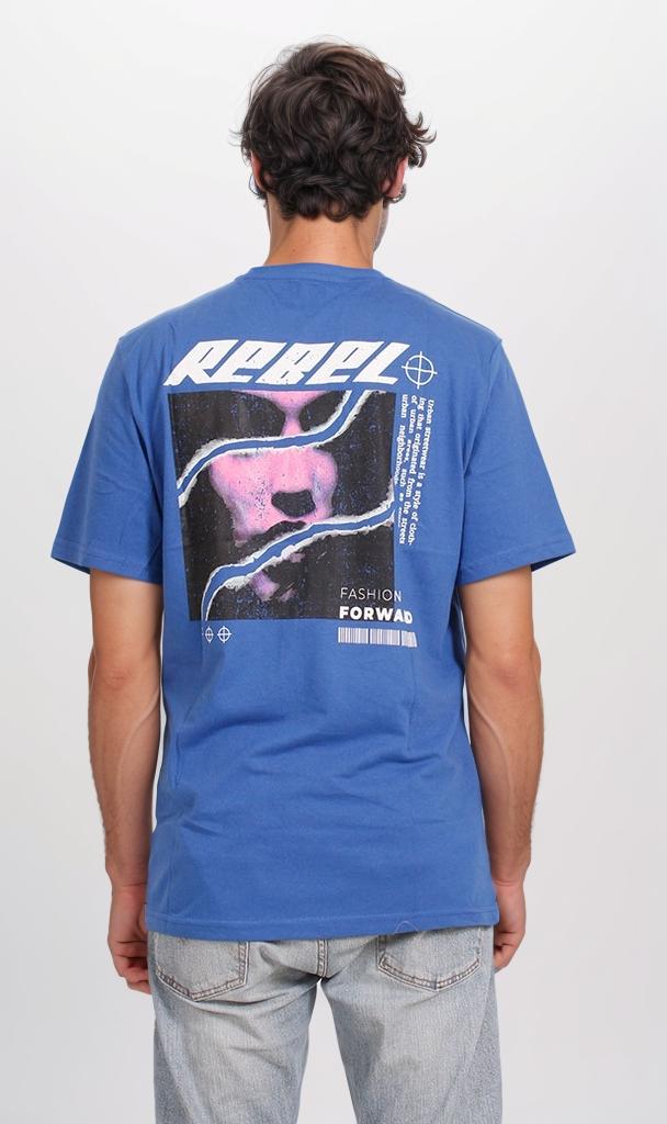 O203105 - Rebel Graphic T-Shirt – Royal Blue