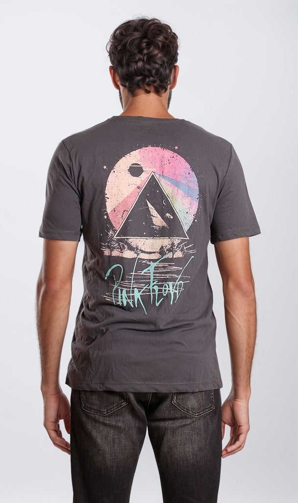 Ravin Men's Charcoal Pink Floyd Graphic T-Shirt