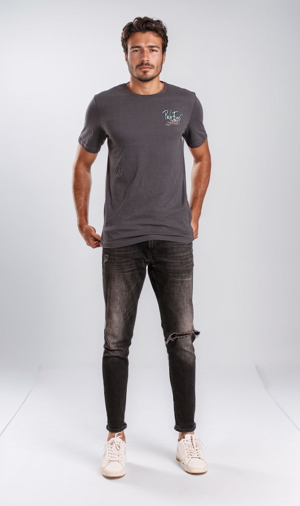Ravin Men's Charcoal Pink Floyd Graphic T-Shirt