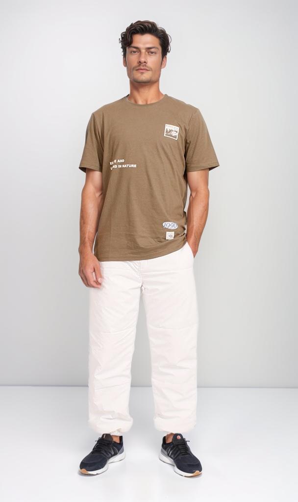 O203114 - Escape Graphic T-Shirt – Olive Green