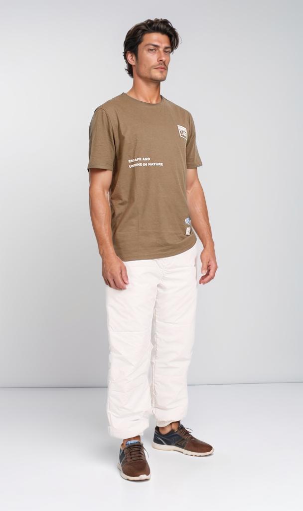 O203114 - Escape Graphic T-Shirt – Olive Green