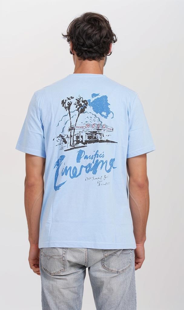 O203115 - Graphic Cotton T-Shirt – Light Blue